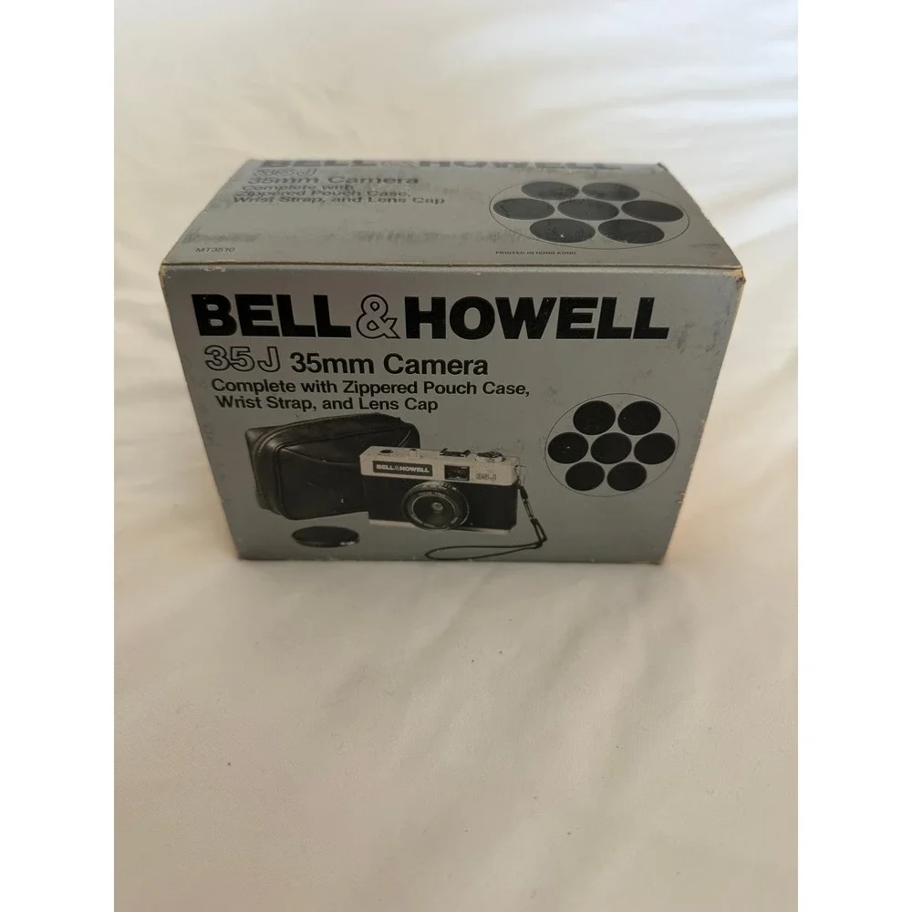 Bell & Howell 35J 35mm‎ Film Camera Vintage Point and Shoot with Case and Box